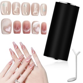 2Pcs Strong Magnet with Protection ,Y-Shaped Magnet Shaped, Iron Wirecat Eye Gel Nail Polish Wooden Cylinder Powerful Magnetic Bar Tools DIY Heart Effect Multifunctional for Home Salon