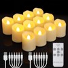 Rechargeable LED Candles with Remote & Timer – Flameless Warm