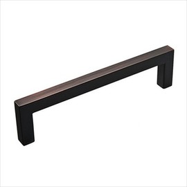 Richelieu Hardware BP873128BORB Lambton Collection 5 1/16-inch (128 mm) Center-to-Center Brushed Oil-Rubbed Bronze Modern Rectangular Cabinet and Drawer Pull Handle for Kitchen, Bathroom, and Furniture