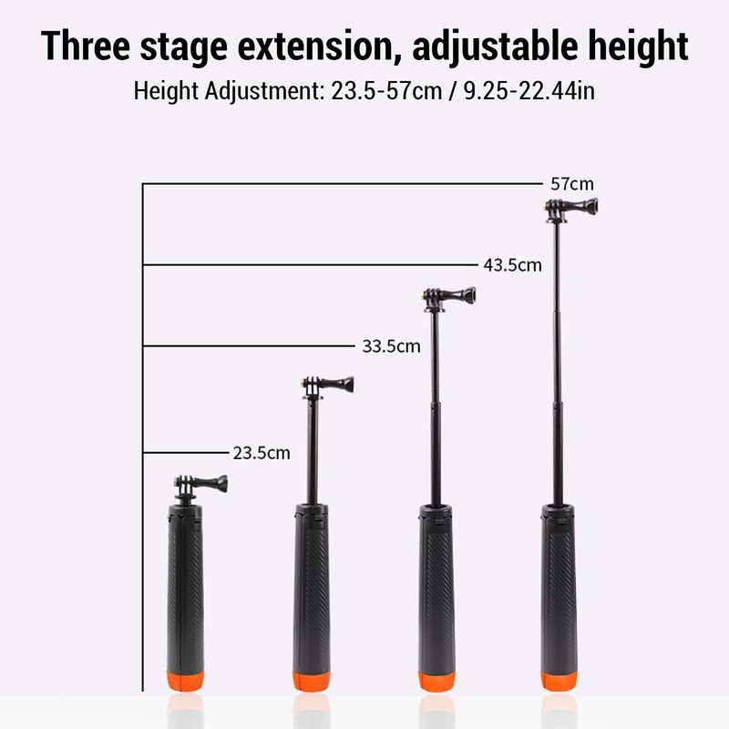 4 In 1 Floating Selfie Stick Hand Grip Tripod Underwater