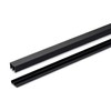 Randall Manufacturing 1/4" Plastic Sliding Door Track (Black, 4 FT