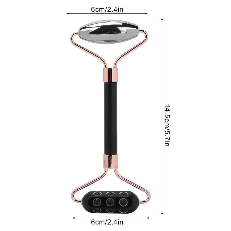 Terahertz Face Roller Power Stone Facial Beauty Roller Massager Gua