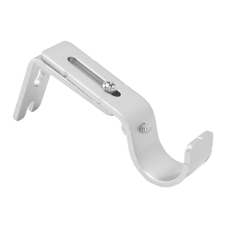6PCS Curtain Rod Brackets Iron Adjustable Window Curtain Rod Support
