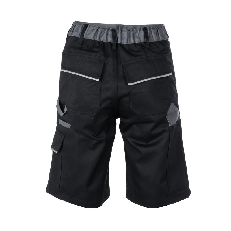 Planam Highline 2714 Men's Shorts Black Slate Zinc Size S