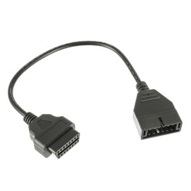 JAMHER OBD2 to OBD1 GM Adapter, OBD1 Scanner Car Diagnostic Extension Cable, 12 Pin to OBDII 16 Pin Cable, for GM Vehicles Diagnostic Tool