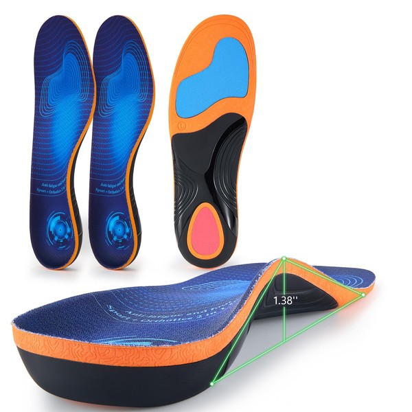 Shoe Insoles with Arch Support Plantar Fasciitis Relief for Men