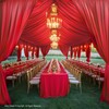 10ftx40ft Red Ceiling Curtain for Wedding Parties – 2 Panels