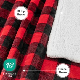 PetAmi Dog Blanket for Medium Large Dogs, Pet Bed Blanket Cat Puppy Kitten, Fleece Furniture Couch Cover Protector Sofa Car, Soft Sherpa Dog Throw Plush Reversible Washable, 40x60 Checker Red