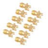 Yosoo SMA Socket, SMA Panel Socket, 10-Piece Brass SMA Female
