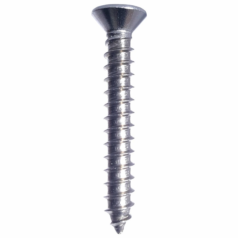#8 x 1-1/2" Flat Head Sheet Metal Screws, Square Drive,