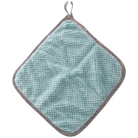 Plus Nao Kitchen Towels, Dish Towels, Set of 3 in the Same Color, Cloth, Dish Cloth, Loop, Wipe, Hand Towel, Absorbent, Kitchen, Cleaning, Han - Green (Set of 3)