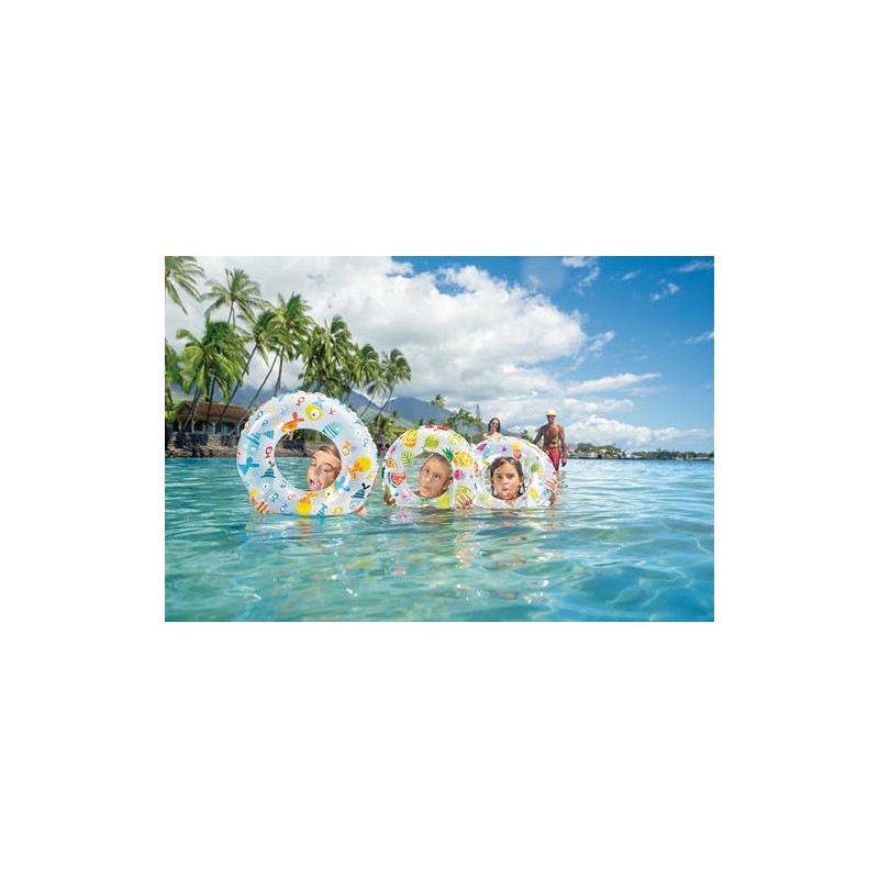 Intex Recreation 59230EP Lively Print Swim Ring 20", assorted designs