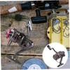 Sosoport 2pcs Portable Fishing Reel Wire Cup Left Right Interchangeable