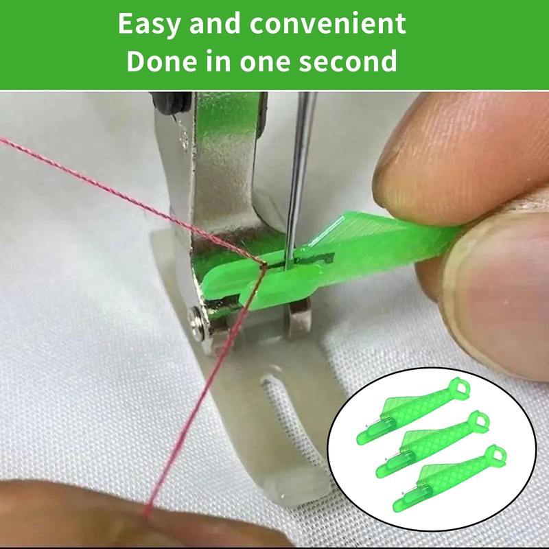 ASIRYVA 10 Pcs Sewing Needle Threader, Quick Sewing Machine Loop