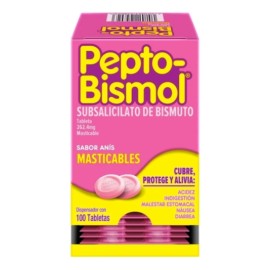 Pepto Bismol sabor original 262mg 100 tabletas