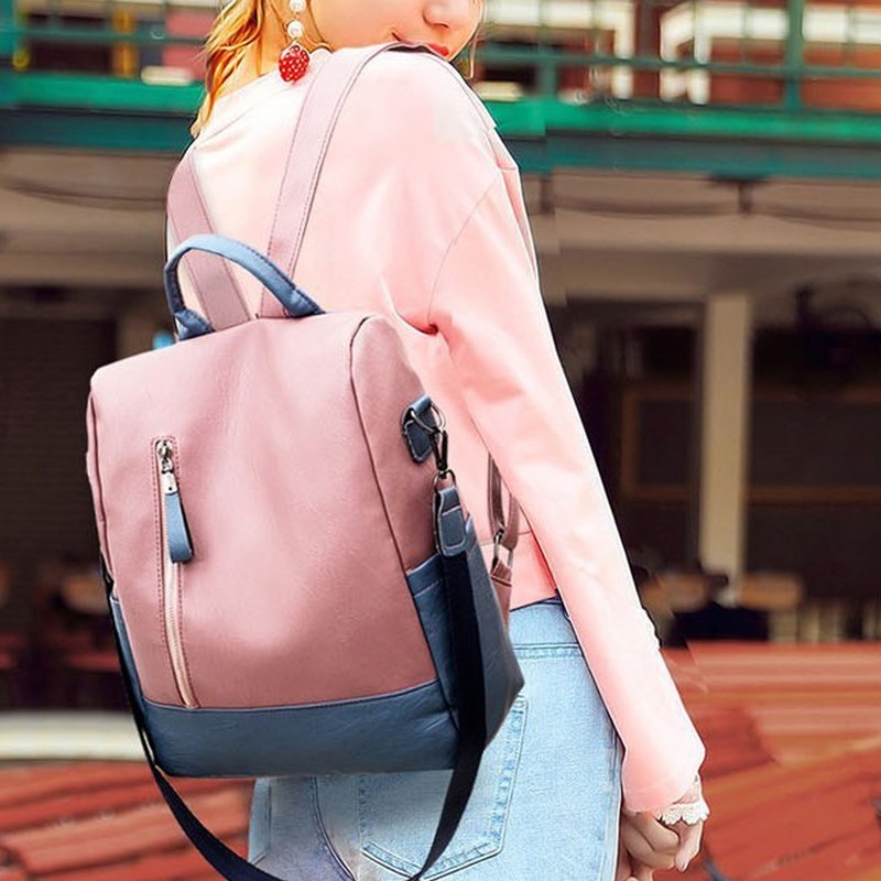 Backpack Large Capacity Stylish Bookbag Casual Travel Backpcak with Adjustable