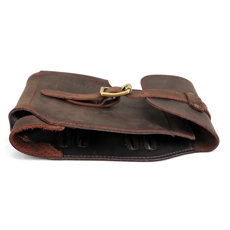 Tourbn TOURBON Genuine Leather Axe Head Cover Hatchet Sheath with