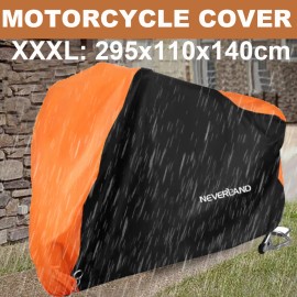 NEVERLAND XXXL Motorcycle Cover Outside Storage Sonw Protector For Honda Harley Davidson
