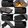 SOLLON Front and Rear Brake Pads for Kawasaki EN650 EN