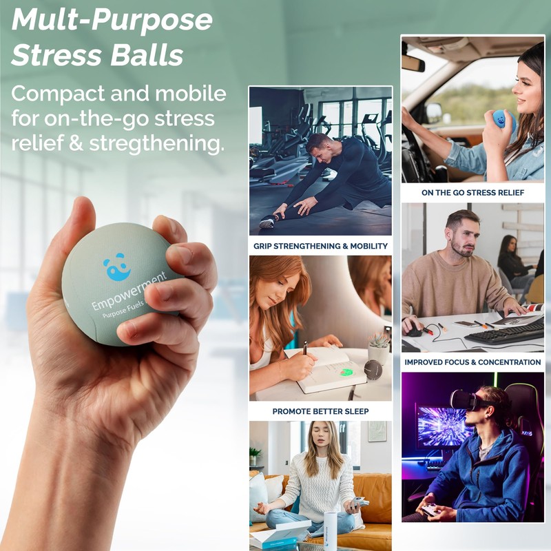 MindPanda Therapy Stress Balls For Adults - Expertly Designed For