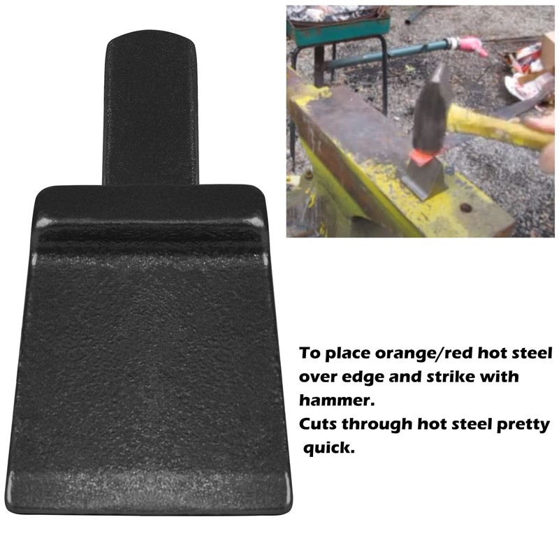 Blacksmith Anvil Hardy Cutter Tool 3/4 inch Shaft Hot Cut