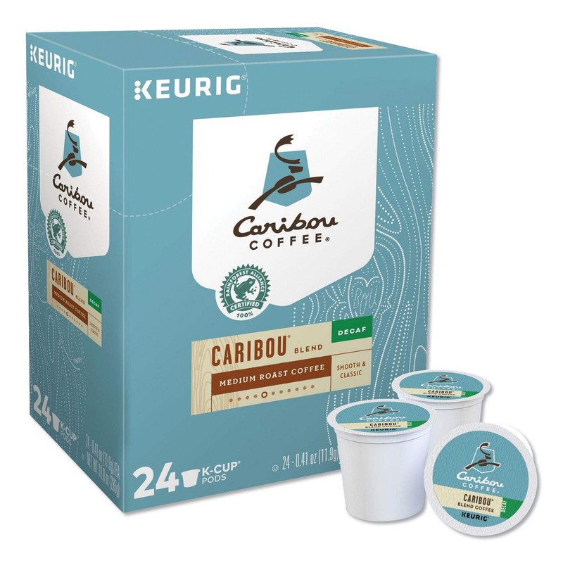 Caribou Coffee Decaf Blend K-Cup, 24 Count (Pack of 1)