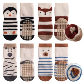 Simpeak Baby Socks, ABS Socks, Non-Slip Baby Socks, Non-Slip Baby Socks, Boys and Girls, Stopper Socks, Baby 0-36 Months, Thick autumn winter, 3 - 5 years