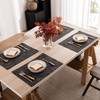 Kevin Textile Burlap Linen Placemats Set of 6 Heat Resistant