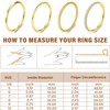 Stacking Gold Rings for Women Non Tarnish Dainty 14K Gold