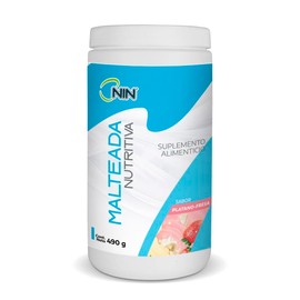 Malteada Nutritiva NIN Adicionada con Vitaminas y Minerales (490g, Plátano Fresa)