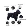 Dog Raincoat with Side Zipper Reflective Tape and Leash Holes,Waterproof