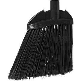 Rubbermaid Commercial Products Executive Lobby Broom with Vinyl Handle, Black, Indoor/Outdoor Use at Restaurant/Office/Malls, Pack of 6