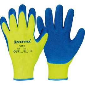 Safetytex Winter Work Gloves - Lined Cold Protection Gloves - Seamless Thermal Coating - Cold Protection up to -30°C - High Grip and Slip Resistance (Size 10, 1 Pair)
