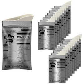 Coolrunner Disposable Urine Bags,8/12/20/24 Pack Camping Pee Bags, Disposable Urinals Vomit Bags for Travel Urinal Toilet Traffic Jam Emergency Portable Toilet Bee Bag for Men Women Kids Patient