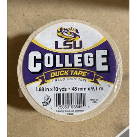 shurtech Duck Brand Duct Tape, College Logo Duck Tape, 1.88' X 10 Yard, LSU Tigers