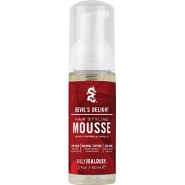 Billy Jealousy Devil’s Delight Styling Mousse – Light Hold for Volume & Lift, Frizz Control, Silicone Free – Hydrates with Sea Moss & Kelp, Black Pepper Vanilla Sandalwood Scent – Vegan & Cruelty-Free