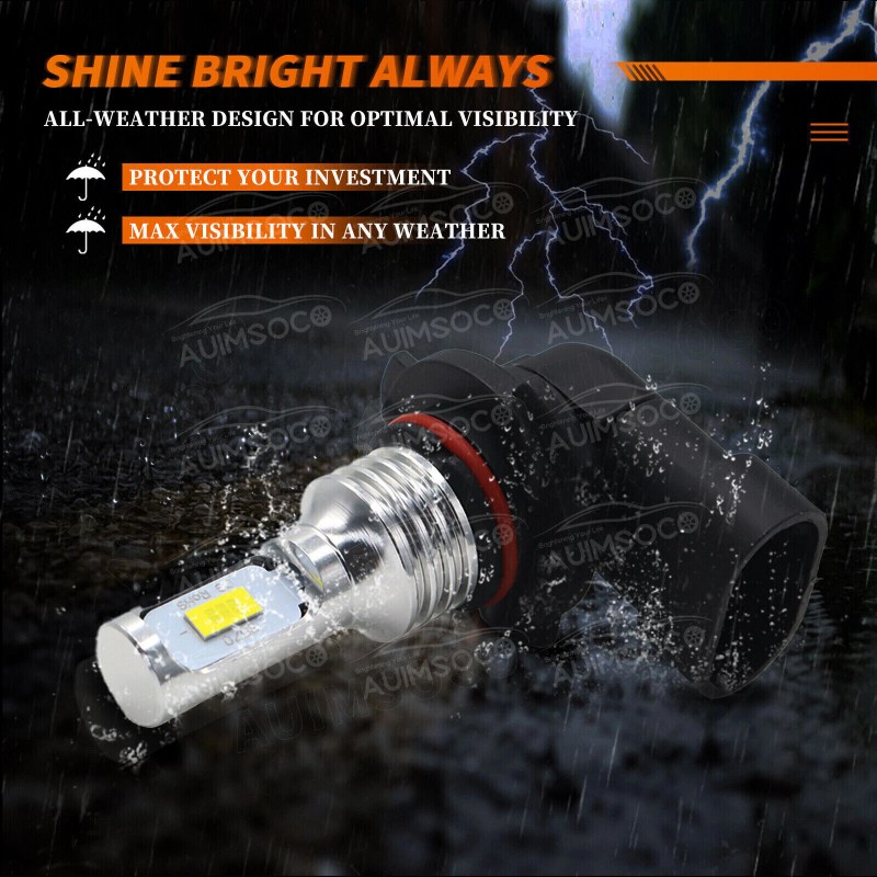 AUIMSOCO 9005 H11 LED Headlights Kit Combo Bulbs 8000K High