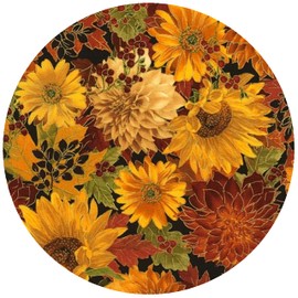 Andreas Silicone TR-246 Harvest Flower Non-Slip 8" Trivet/Pot Holder/Hot Pad, 100% Cotton, Dishwasher Safe, Hot Dishes, Protect Hair Iron, Safe up to 600°F