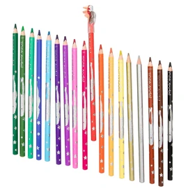 Depesche TOPModel 12215 Colouring Pencils Set of 18 with Sharpener for Painting and School
