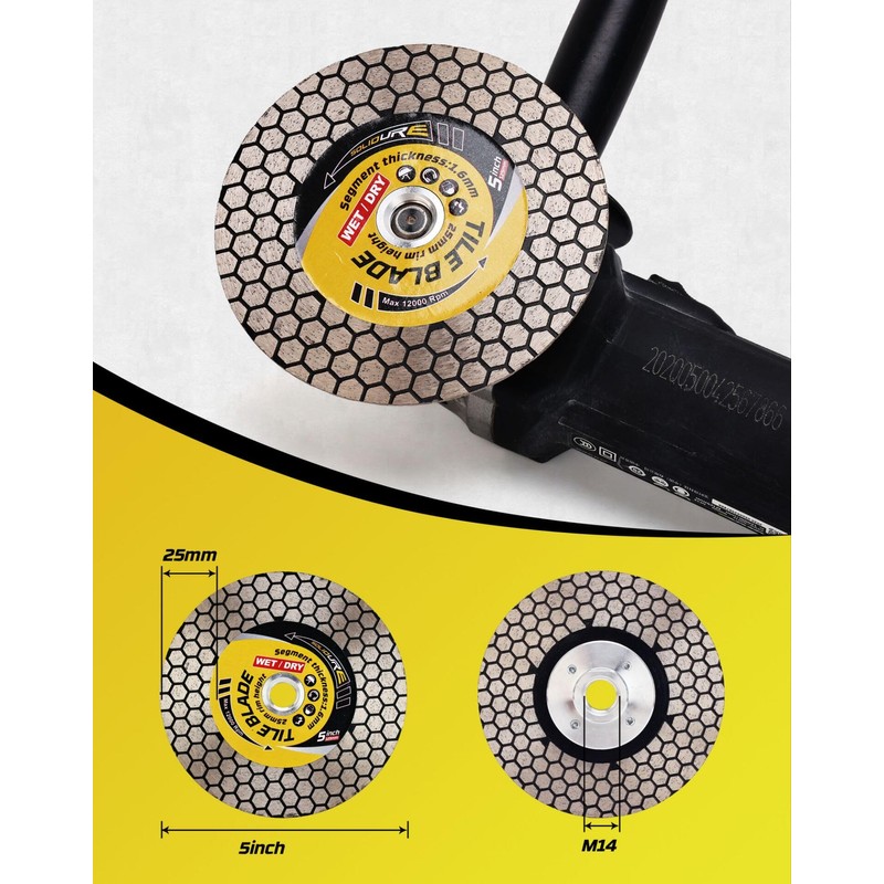 Solidure 125 mm Diamond Cutting Disc Diamond Cutting Disc with