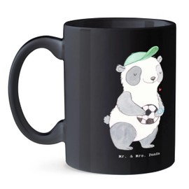 Mr. & Mrs. Panda Tasse Fußballtrainer Erfolgskick - Geschenk, Leidenschaft Fußball, Taktik, Spielerentwicklung, Leidenschaft, handgefertigte