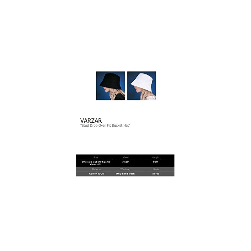 Bazar Bucket Hat VARZAR STUD DROP OVER FIT BUCKET HAT
