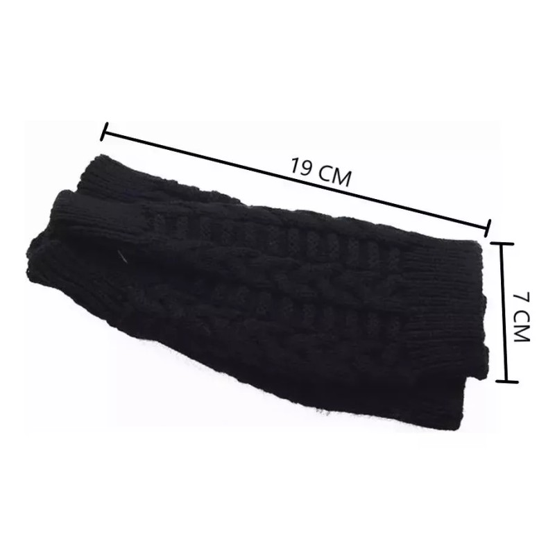 Patry Paquete 5 Guantes Sin Dedos Invierno Frío Navidad Lana