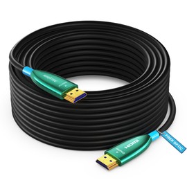 Maximm 4K HDMI Cable 100 Foot High-Speed Fiber Optic 18Gbps 4K60Hz, Unidirectional 2160p, 1080p, HDCP 2.2, 3D ARC-Compatible