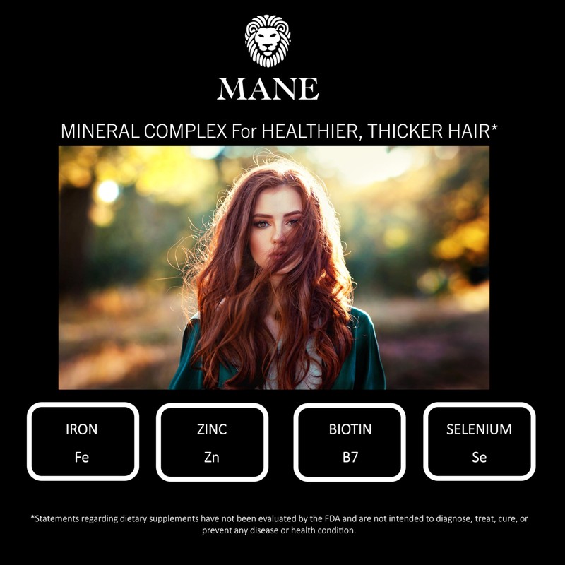 MANE Mane Hair Growth Vitamins for Thicker Fuller Hair -