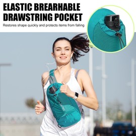 G4Free Sling Bag RFID Blocking Lightweight Crossbody Backpack Chest Shoulder Bag for Travel Sports Running Hiking (Teal Blue)