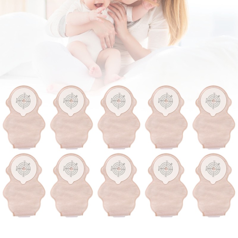 10pcs Children Ostomy Bag Odor Control Disposable Comfortable Disposable Colostomy
