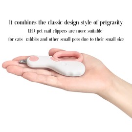 Woleigiao Pet Nail Clippers with LED Lights cat Nail Clippers for Indoor Cats Nail Trimmer Clippers for Small Dog Nail Trimmers Cats Rabbits Nail Clippers Bird Kittens (Pink)