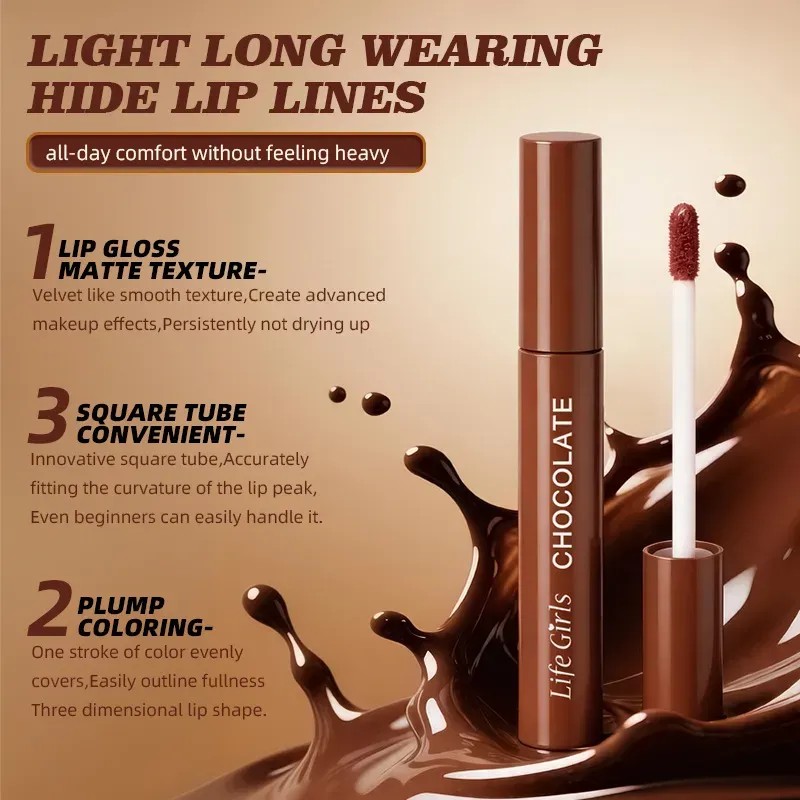 Q Set De Lápiz Labial Mate Con 5/10 Colores, Brillo