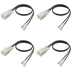 4 Pcs 72-8109 Speaker Harness,Thicker Longer Professional Speaker Wire Harness Connector Replacement,Car Door Audio Cable Adapter Plug for Toyota Camry RAV4 Avalon Tacoma Corolla Lexus IS ES RX
